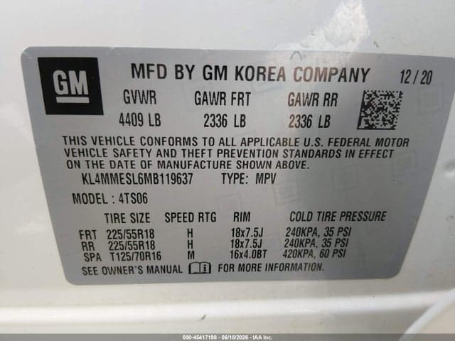 2021 BUICK ENCORE GX AWD SELECT 9