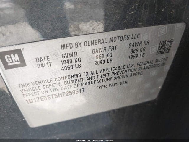 2017 CHEVROLET MALIBU 1LT 9