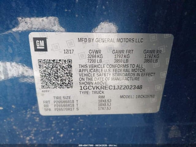 2018 CHEVROLET SILVERADO 1500 LT 9