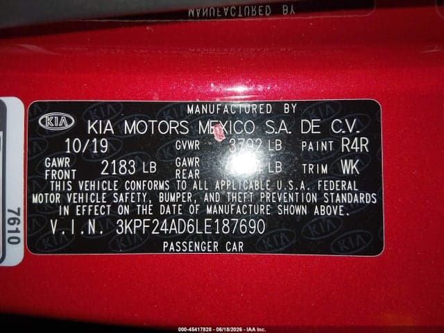 2020 KIA FORTE LXS 9