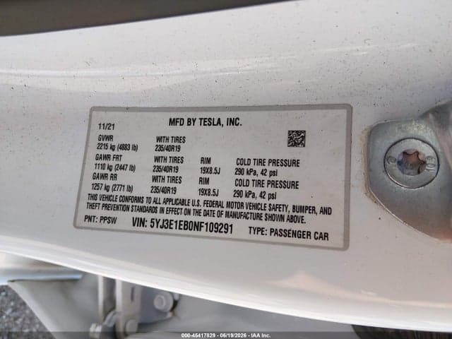 2022 TESLA MODEL 3 10