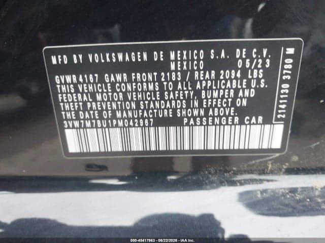 2023 VOLKSWAGEN JETTA 1.5T SE 9