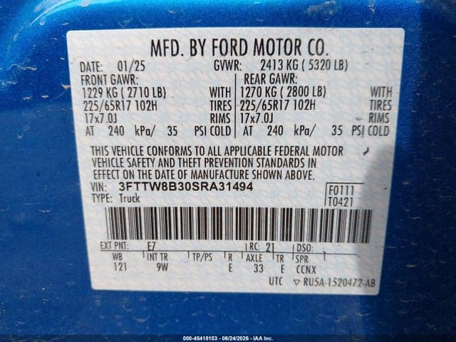 2025 FORD MAVERICK XL 9