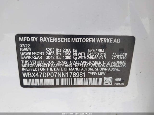 2022 BMW X3 SDRIVE30I 9
