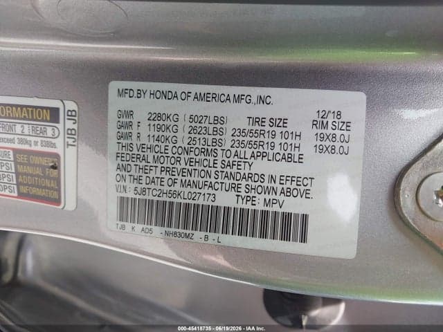 2019 ACURA RDX TECHNOLOGY PACKAGE 9