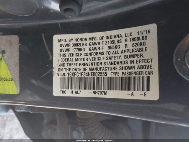 2017 HONDA CIVIC EX-T 9