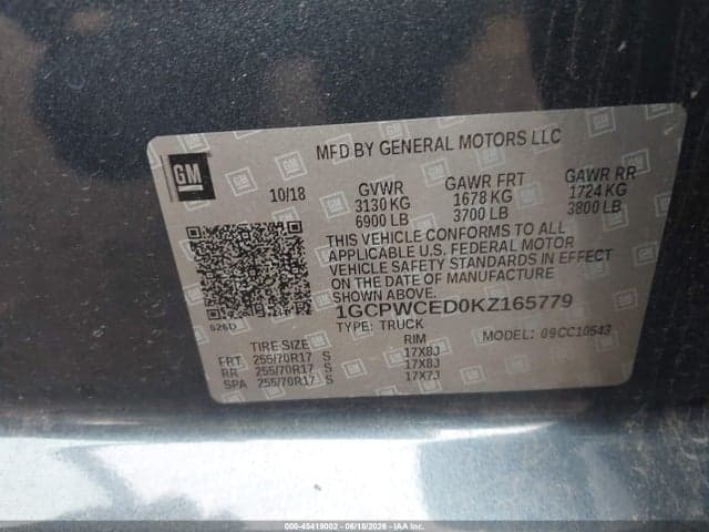 2019 CHEVROLET SILVERADO 1500 LT 9