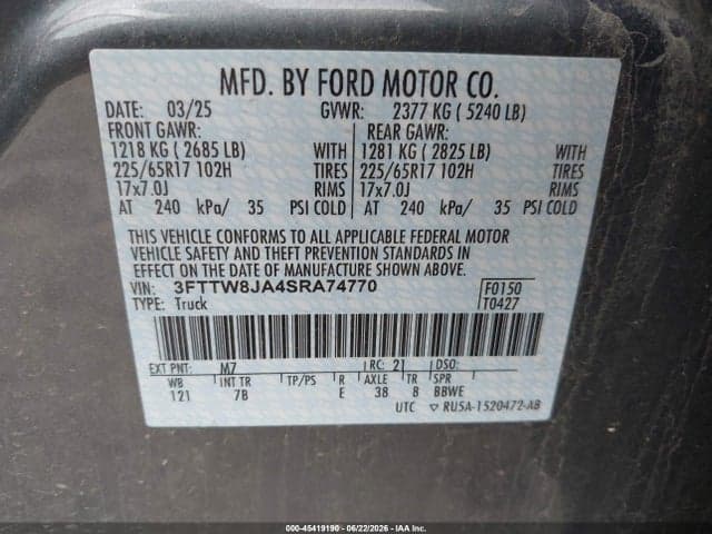 2025 FORD MAVERICK XLT 9