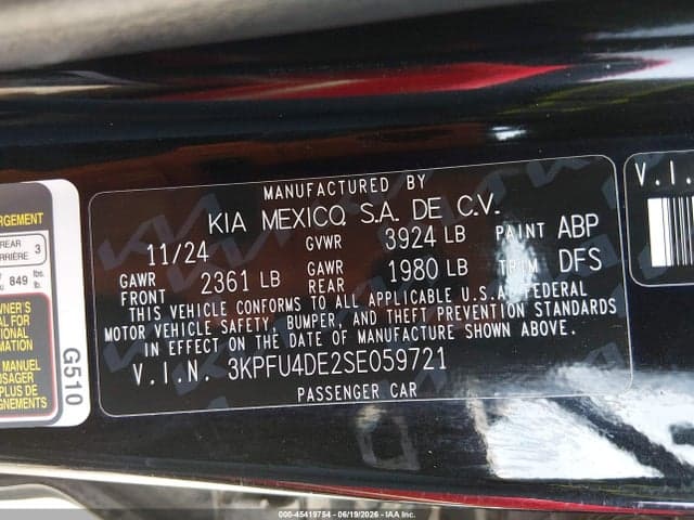 2025 KIA K4 EX 9
