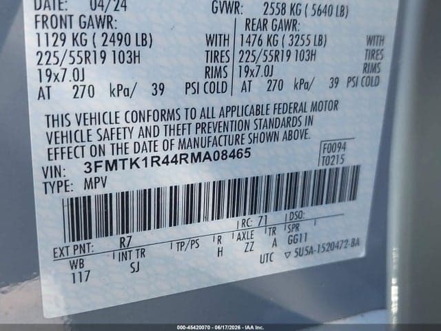 2024 FORD MUSTANG MACH-E SELECT 9