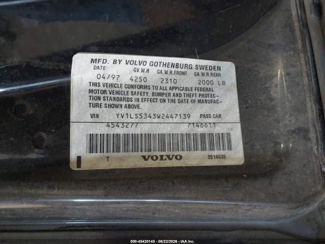1998 VOLVO S70 T5 9