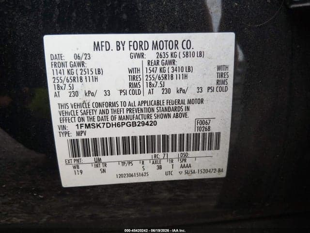 2023 FORD EXPLORER XLT 9
