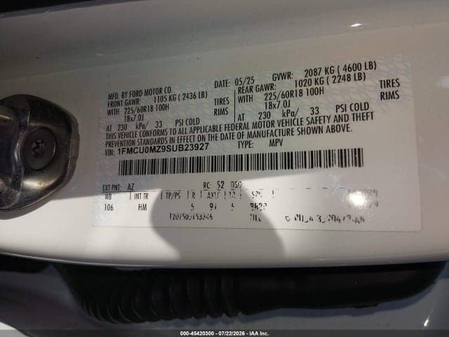 2025 FORD ESCAPE ST-LINE 8