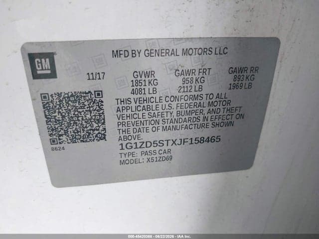 2018 CHEVROLET MALIBU LT 9