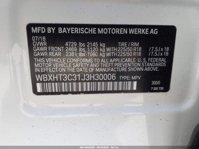 2018 BMW X1 XDRIVE28I 9