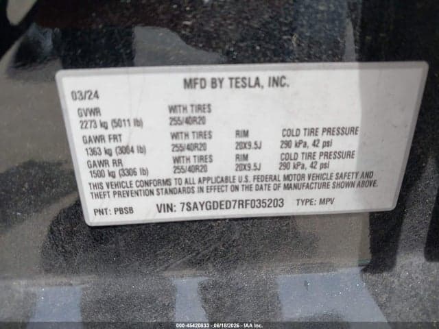 2024 TESLA MODEL Y 10