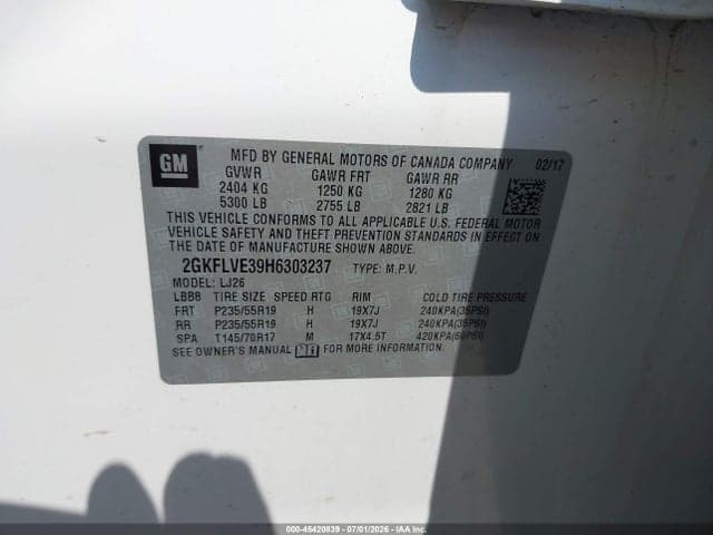 2017 GMC TERRAIN DENALI 9