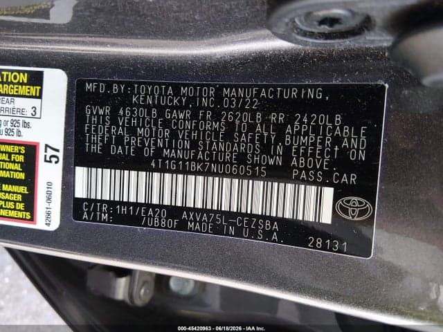 2022 TOYOTA CAMRY SE AWD 9