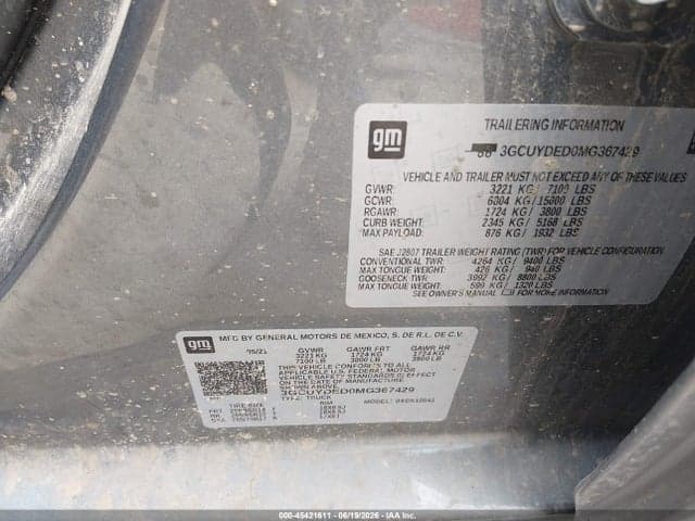 2021 CHEVROLET SILVERADO 1500 4WD SHORT BED LT 9