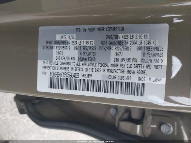 2025 MAZDA CX-5 2.5 CARBON TURBO 9