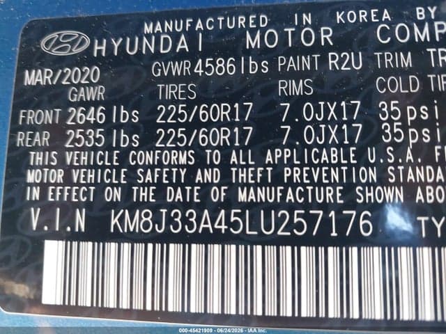 2020 HYUNDAI TUCSON VALUE 9