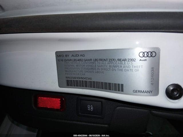 2017 AUDI A4 PREMIUM PLUS 9