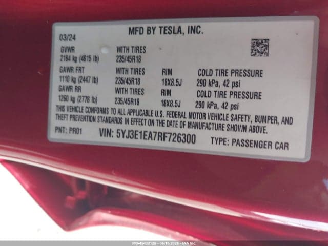 2024 TESLA MODEL 3 10