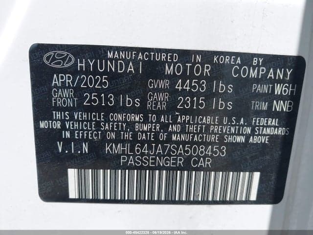 2025 HYUNDAI SONATA SEL 9