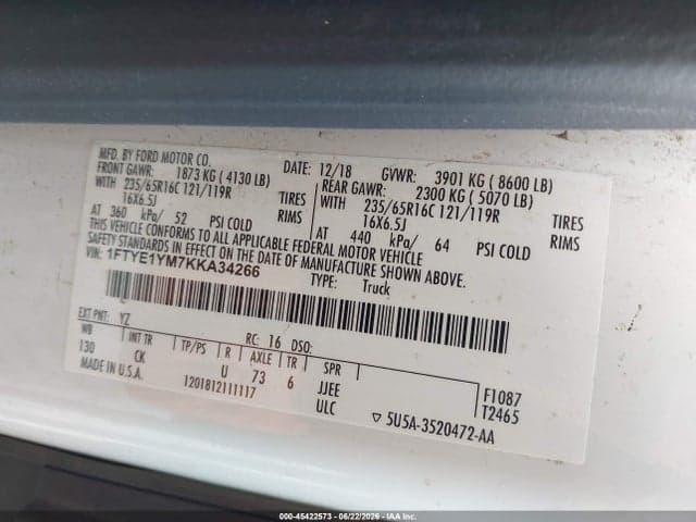 2019 FORD TRANSIT-150 9