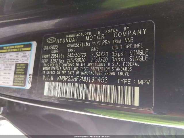 2021 HYUNDAI PALISADE SEL 9