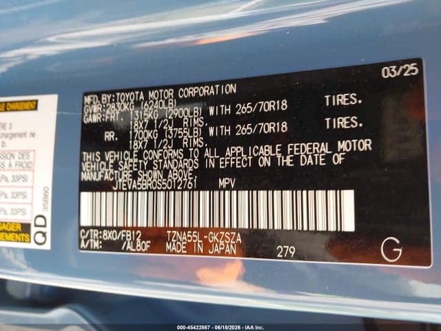 2025 TOYOTA 4RUNNER TRD OFF ROAD 9