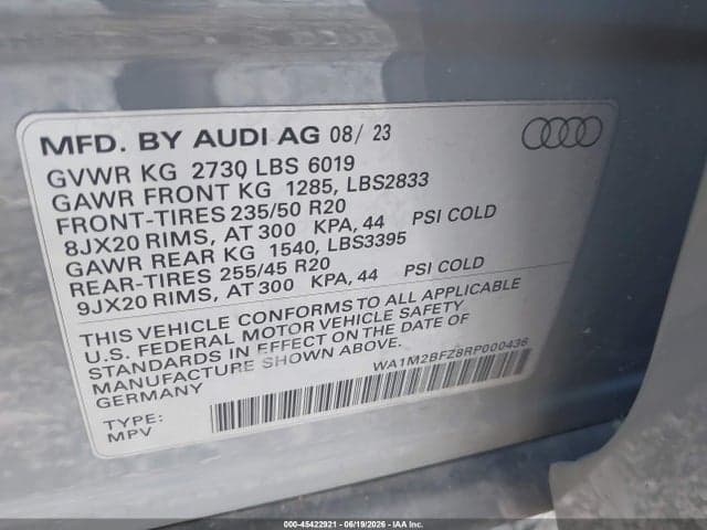 2024 AUDI Q4 E-TRON PRESTIGE 50 QUATTRO 9