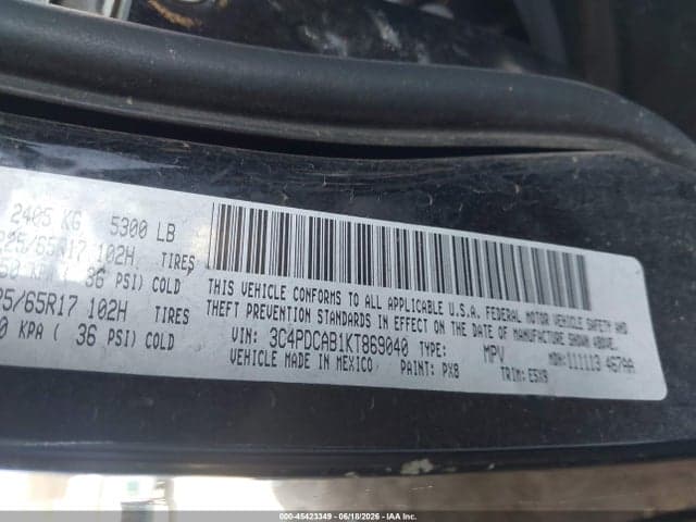 2019 DODGE JOURNEY SE VALUE PACKAGE 9