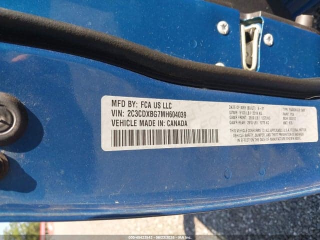 2021 DODGE CHARGER SXT RWD 9