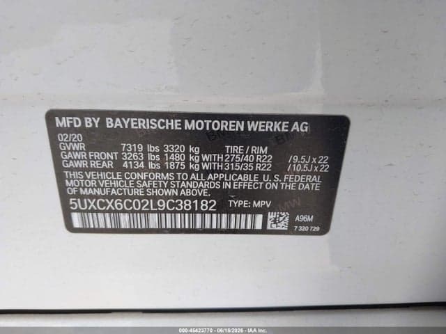 2020 BMW X7 M50I 9
