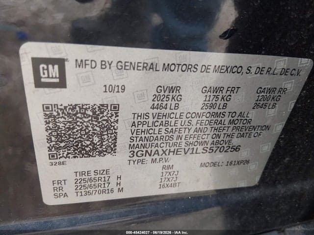 2020 CHEVROLET EQUINOX FWD LS 9