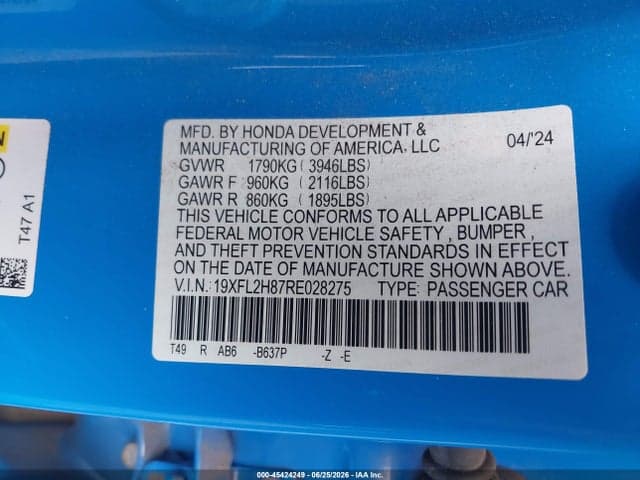 2024 HONDA CIVIC SPORT 9