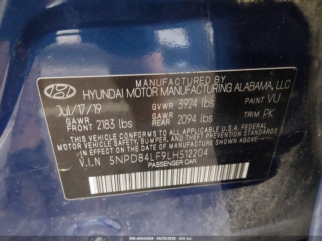 2020 HYUNDAI ELANTRA SEL 9