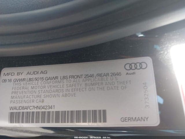 2017 AUDI A6 PREMIUM PLUS 9