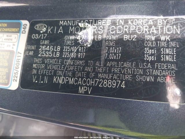2017 KIA SPORTAGE LX 9