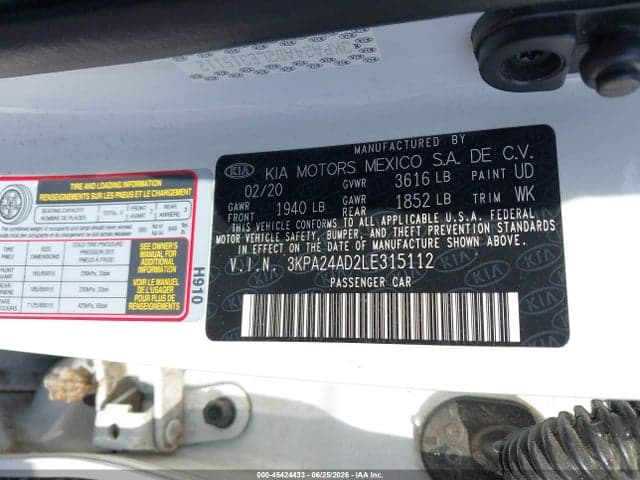2020 KIA RIO LX 9