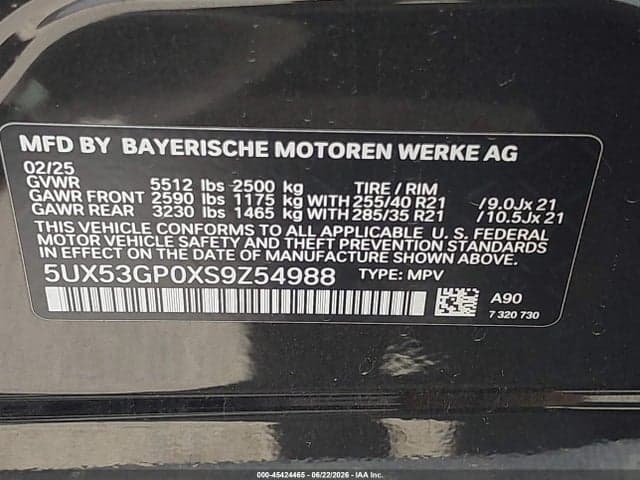 2025 BMW X3 30 XDRIVE 9