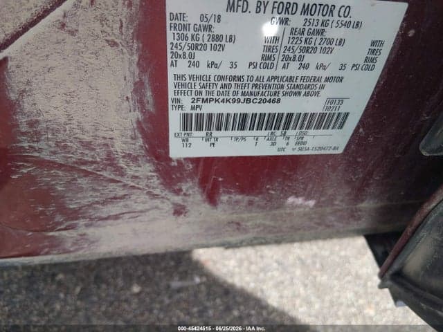 2018 FORD EDGE TITANIUM 10