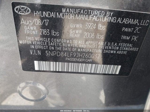 2018 HYUNDAI ELANTRA SEL/VALUE/LIMITED 9
