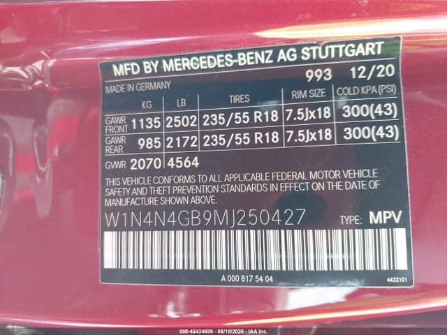 2021 MERCEDES-BENZ GLA 250 9