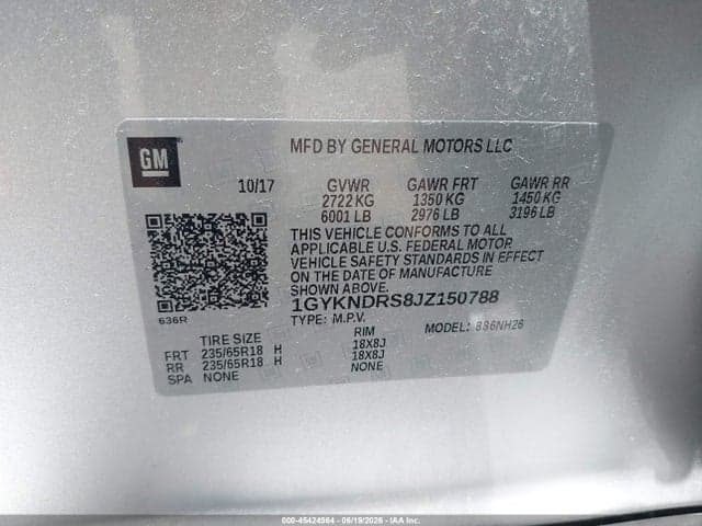 2018 CADILLAC XT5 LUXURY 9