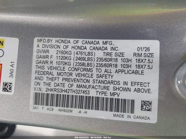 2026 HONDA CR-V EX 2WD 9