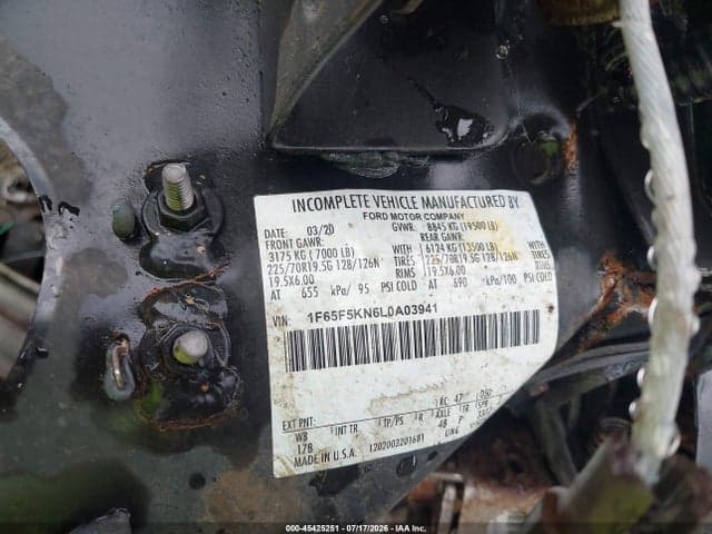 2020 FORD F-59 COMMERCIAL STRIPPED 8