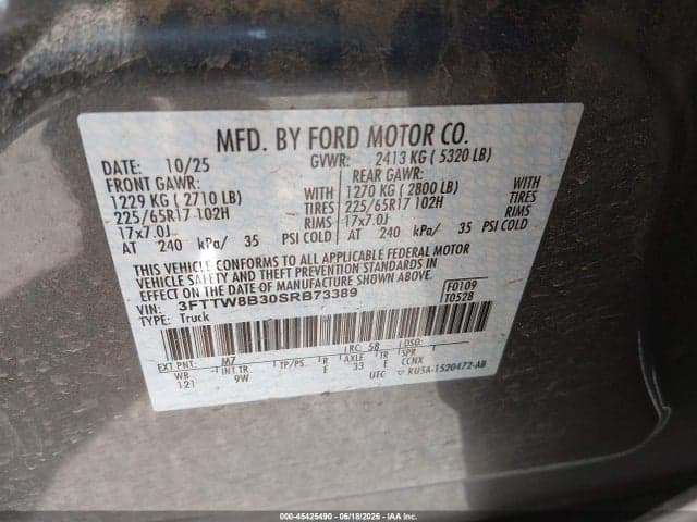 2025 FORD MAVERICK XL 9