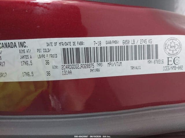2017 DODGE GRAND CARAVAN SE PLUS 9